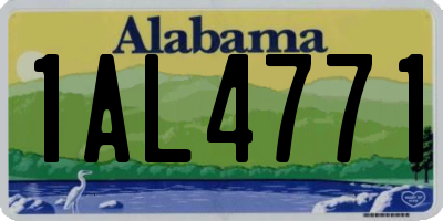 AL license plate 1AL4771