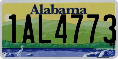 AL license plate 1AL4773