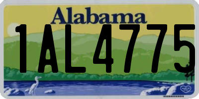 AL license plate 1AL4775