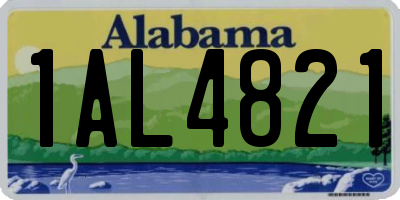 AL license plate 1AL4821