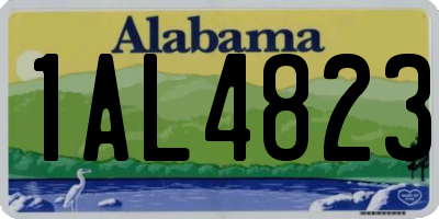AL license plate 1AL4823
