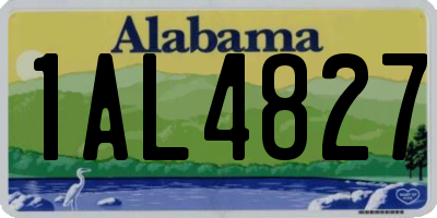 AL license plate 1AL4827