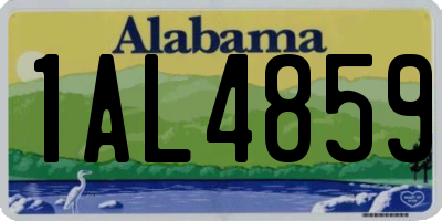 AL license plate 1AL4859