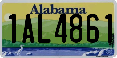 AL license plate 1AL4861