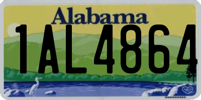 AL license plate 1AL4864