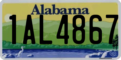 AL license plate 1AL4867