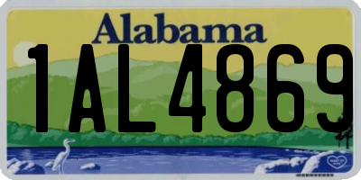 AL license plate 1AL4869