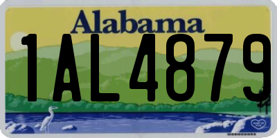 AL license plate 1AL4879