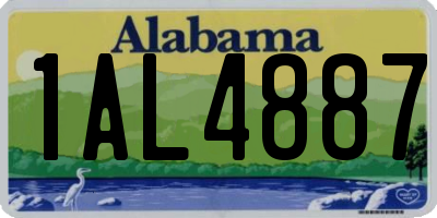 AL license plate 1AL4887