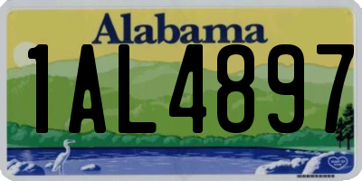 AL license plate 1AL4897