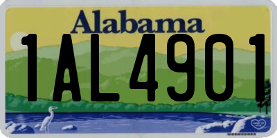 AL license plate 1AL4901