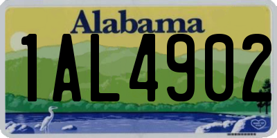 AL license plate 1AL4902
