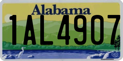 AL license plate 1AL4907