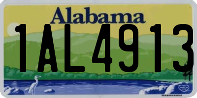 AL license plate 1AL4913