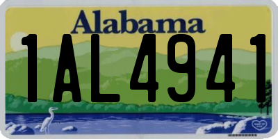 AL license plate 1AL4941