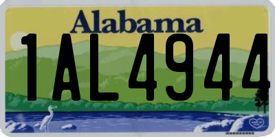 AL license plate 1AL4944