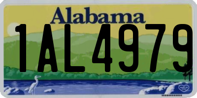 AL license plate 1AL4979