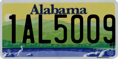 AL license plate 1AL5009