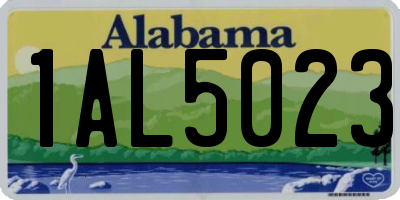 AL license plate 1AL5023