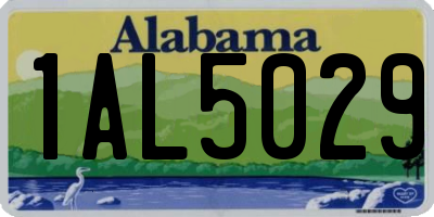 AL license plate 1AL5029