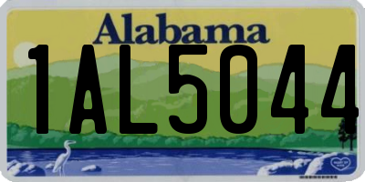 AL license plate 1AL5044