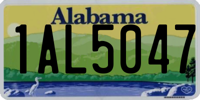 AL license plate 1AL5047