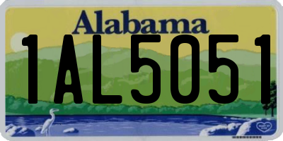 AL license plate 1AL5051