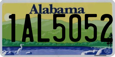 AL license plate 1AL5052