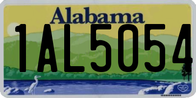 AL license plate 1AL5054