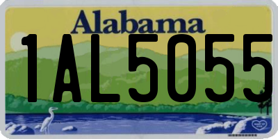 AL license plate 1AL5055