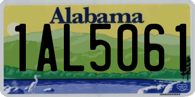 AL license plate 1AL5061