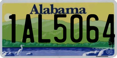 AL license plate 1AL5064