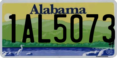 AL license plate 1AL5073