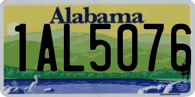 AL license plate 1AL5076
