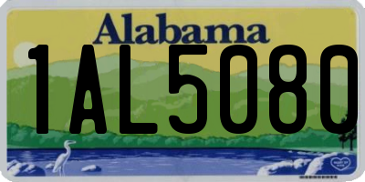 AL license plate 1AL5080