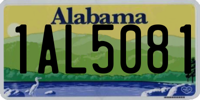 AL license plate 1AL5081
