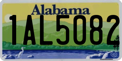 AL license plate 1AL5082