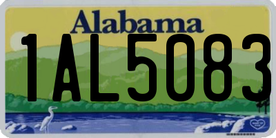 AL license plate 1AL5083