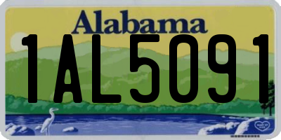 AL license plate 1AL5091
