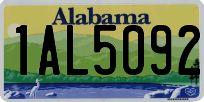 AL license plate 1AL5092