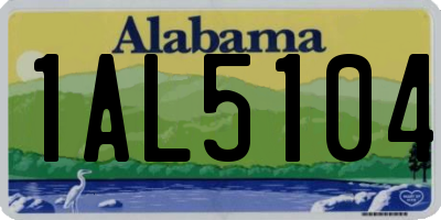 AL license plate 1AL5104