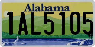 AL license plate 1AL5105