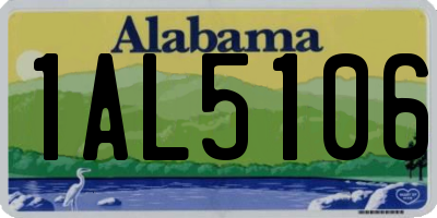 AL license plate 1AL5106