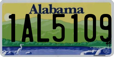 AL license plate 1AL5109