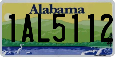 AL license plate 1AL5112