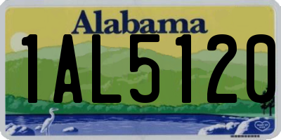 AL license plate 1AL5120