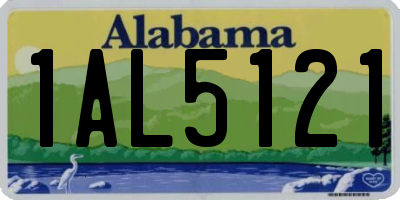 AL license plate 1AL5121