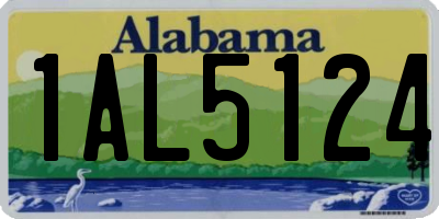 AL license plate 1AL5124