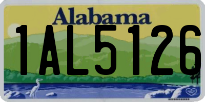 AL license plate 1AL5126