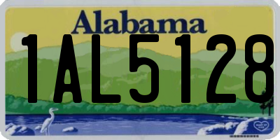 AL license plate 1AL5128